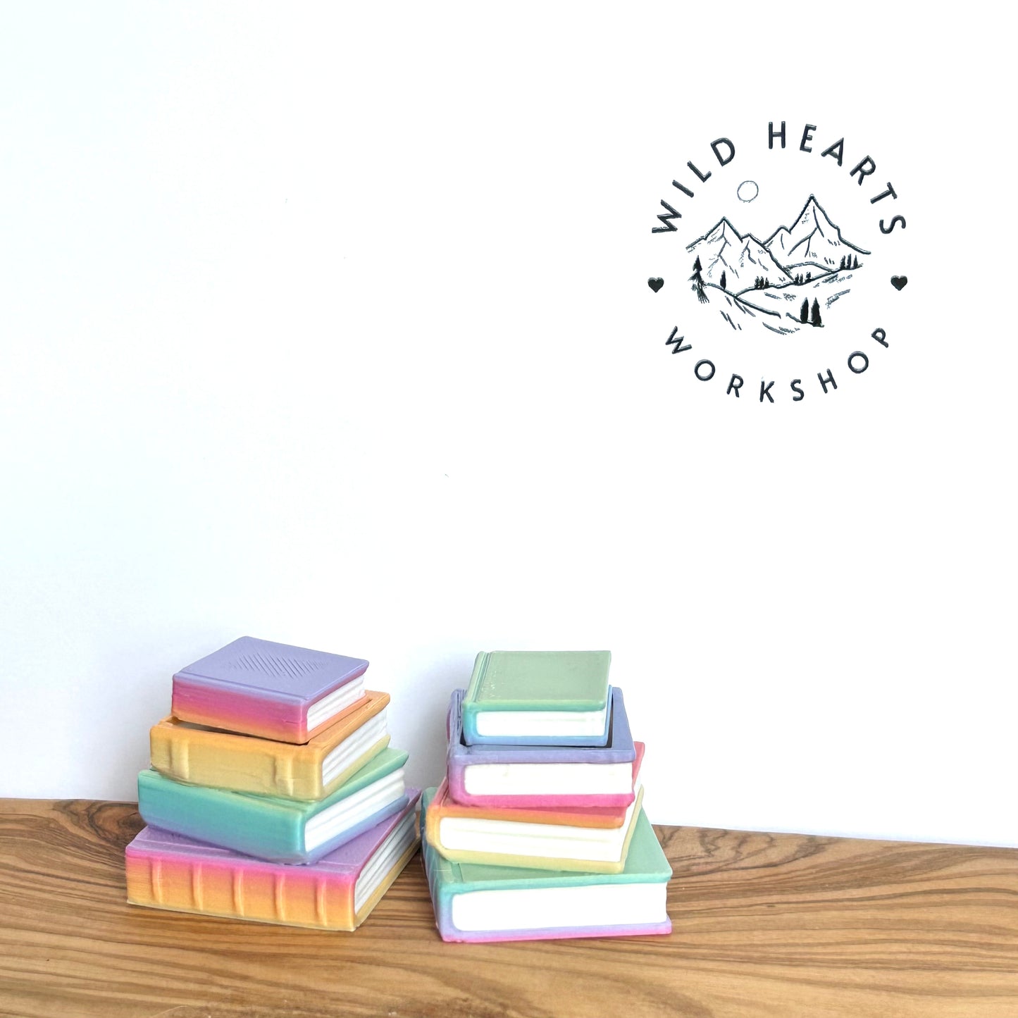 Rainbow Book Stack Clicker Fidget