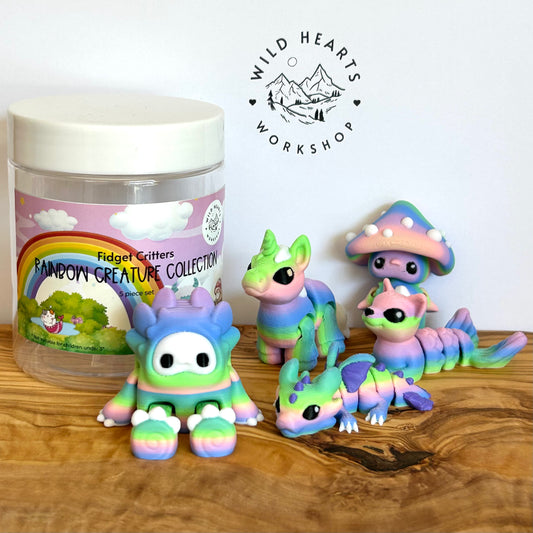 Rainbow Creature Collection - Fidget Critters