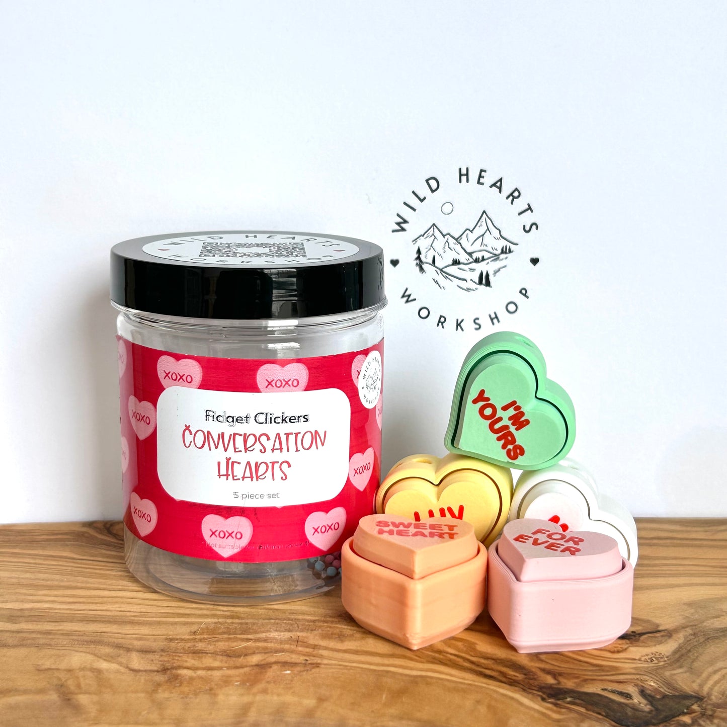 Conversation Heart Fidget Clicker Bundle