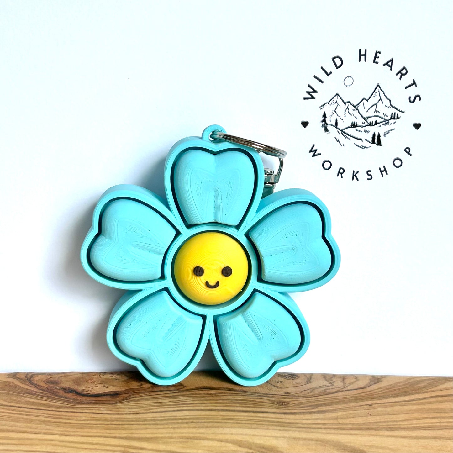 Flower Clicker Keychain