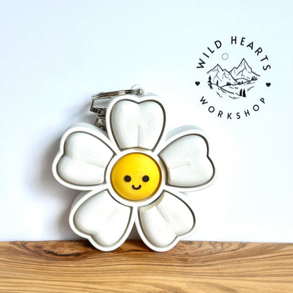 Flower Clicker Keychain