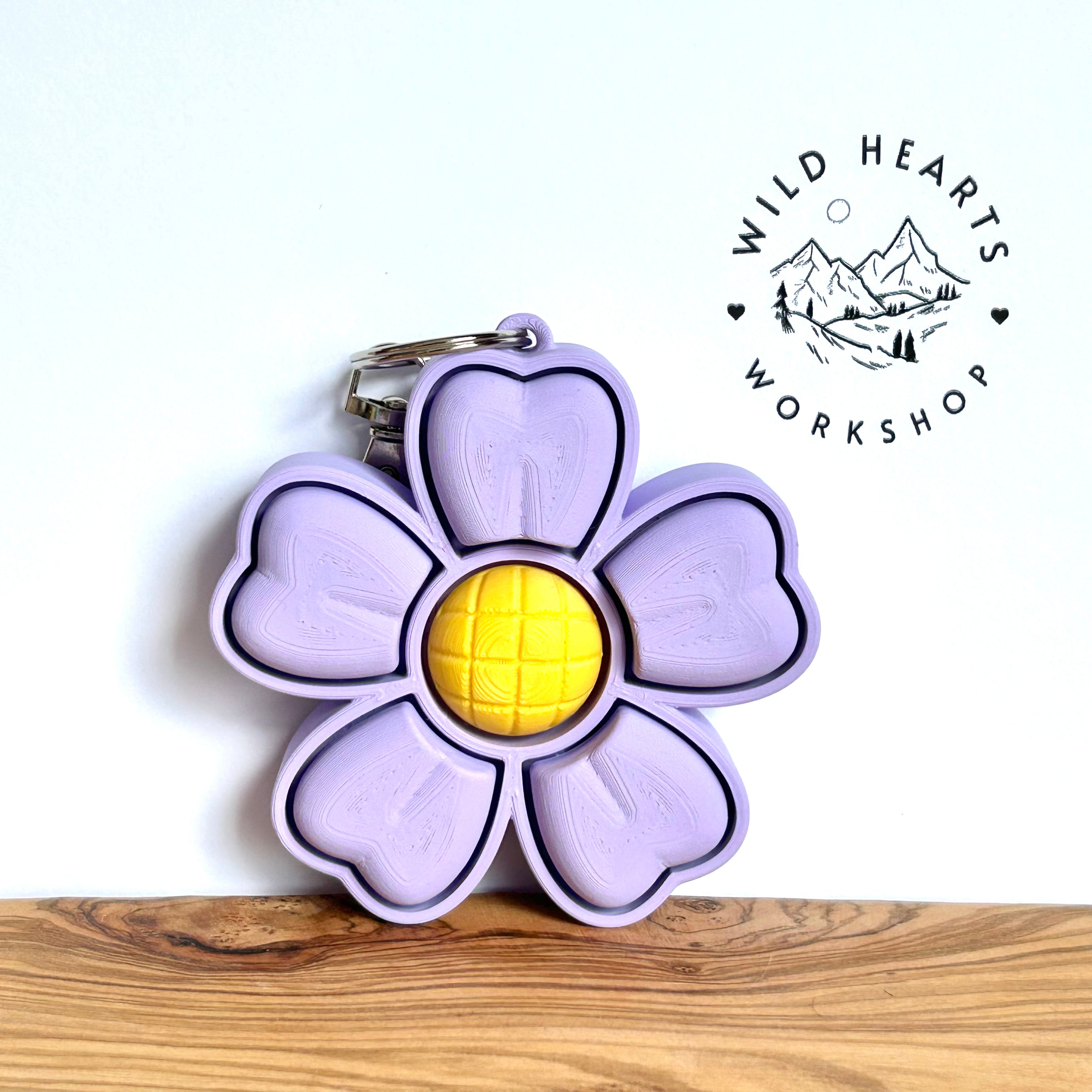 Flower Clicker Keychain – Wild Hearts Workshop