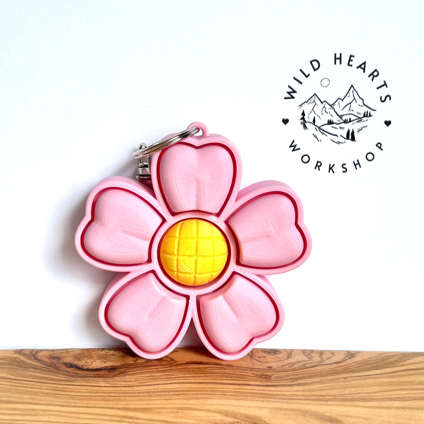 Flower Clicker Keychain