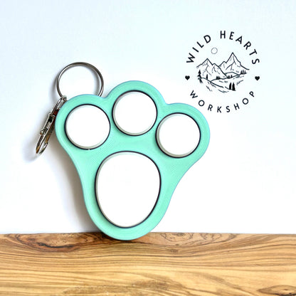 Bunny Foot Clicker Keychain