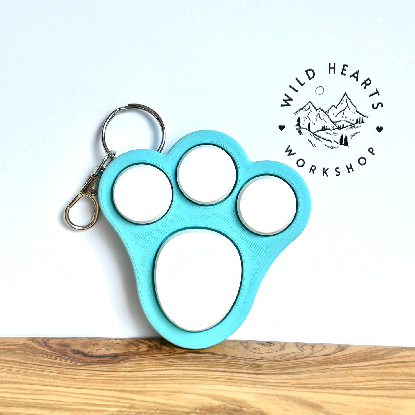 Bunny Foot Clicker Keychain