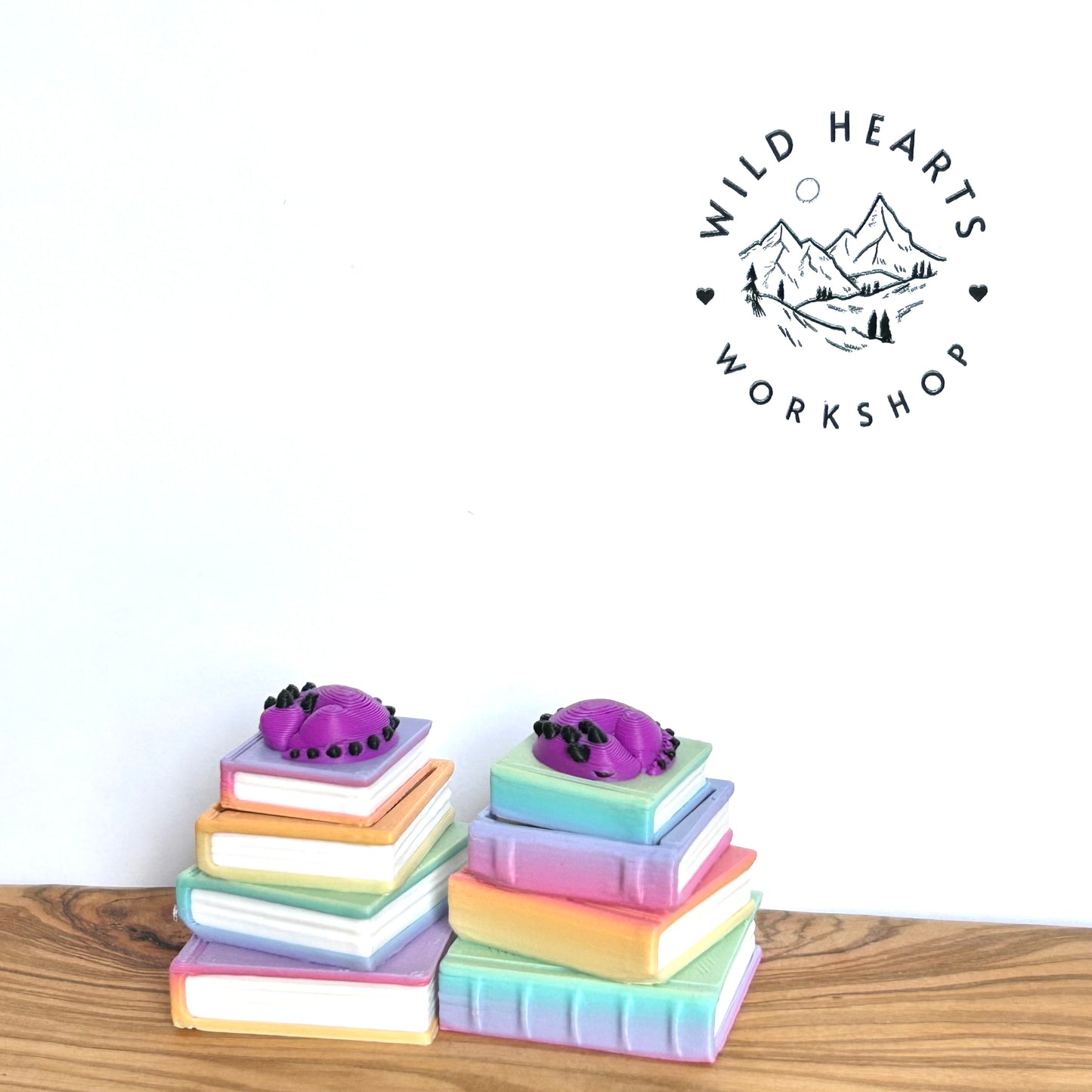 Rainbow Book Stack Clicker Fidget