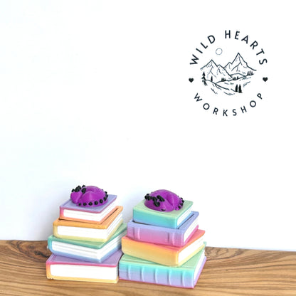 Rainbow Book Stack Clicker Fidget