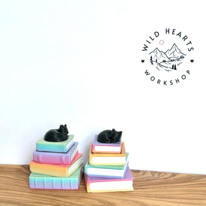 Rainbow Book Stack Clicker Fidget