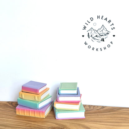 Rainbow Book Stack Clicker Fidget