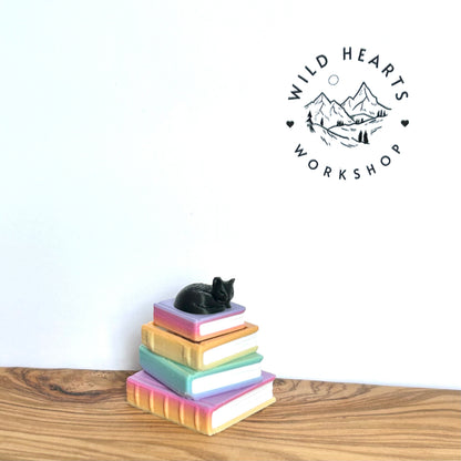 Rainbow Book Stack Clicker Fidget