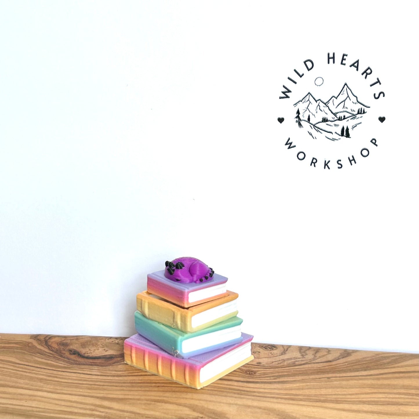 Rainbow Book Stack Clicker Fidget