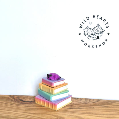 Rainbow Book Stack Clicker Fidget