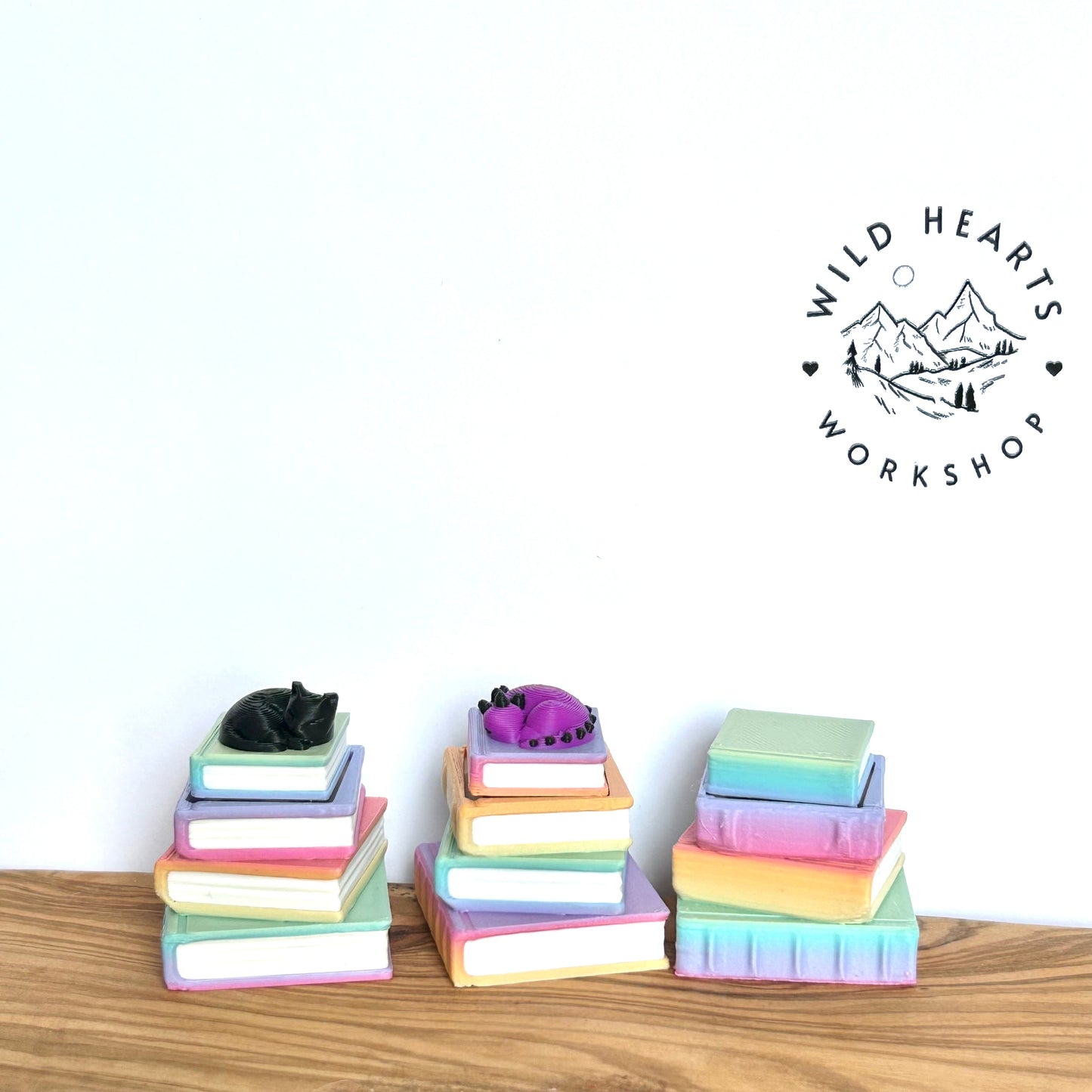 Rainbow Book Stack Clicker Fidget