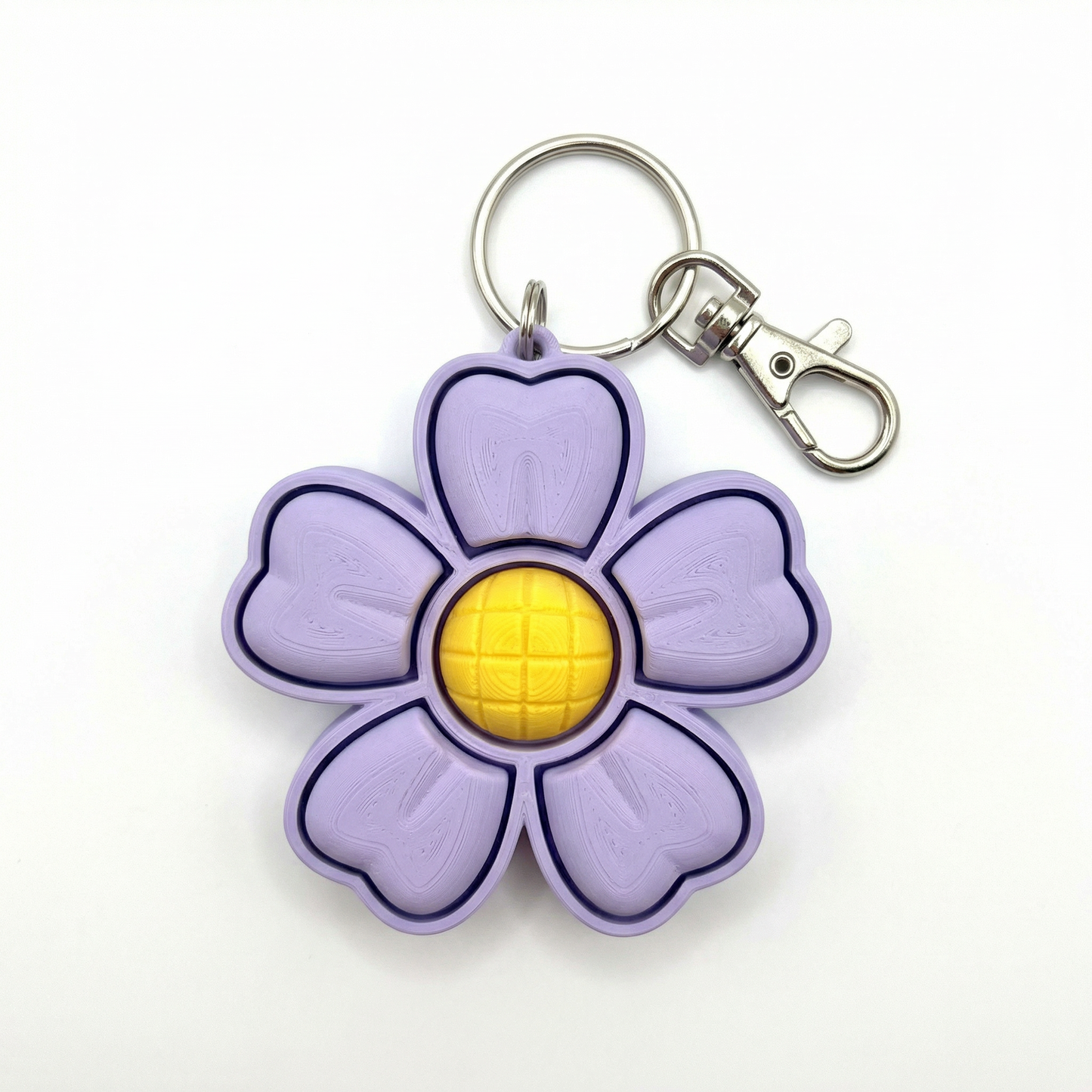 Flower Clicker Keychain