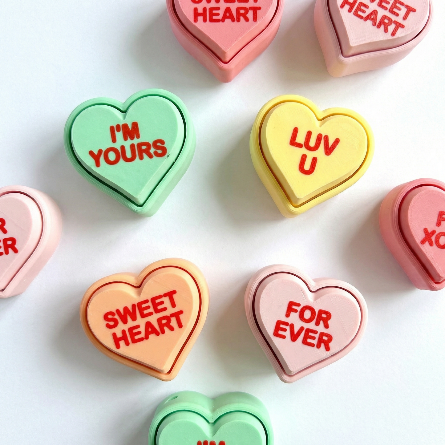 Conversation Heart Fidget Clicker Bundle