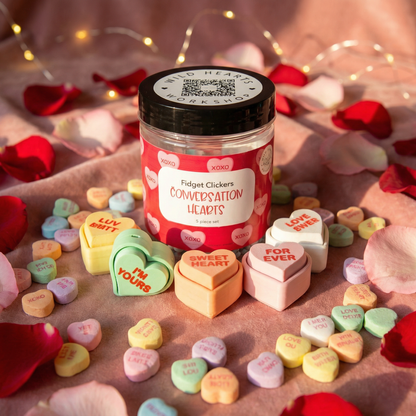 Conversation Heart Fidget Clicker Bundle