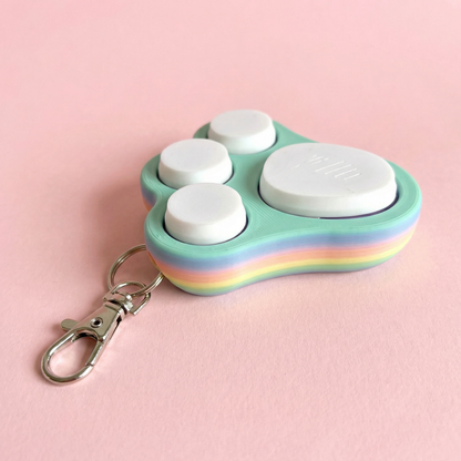 Bunny Foot Clicker Keychain