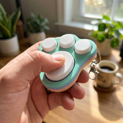 Bunny Foot Clicker Keychain