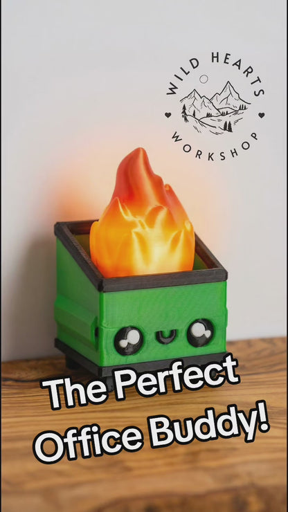 Smiley Dumpster Fire Clicker